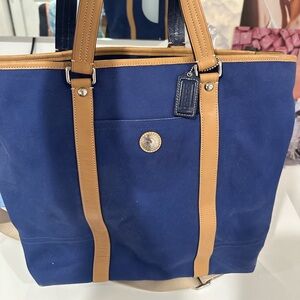 Blue coach bag
